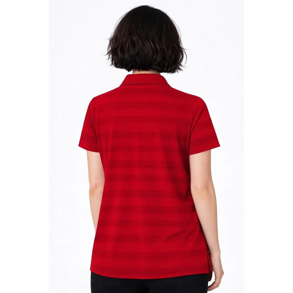 NWT Antigua Women's Tunnel Polo Sz XL Red MSRP $62 New Excellent A600 Golf - Picture 2 of 5